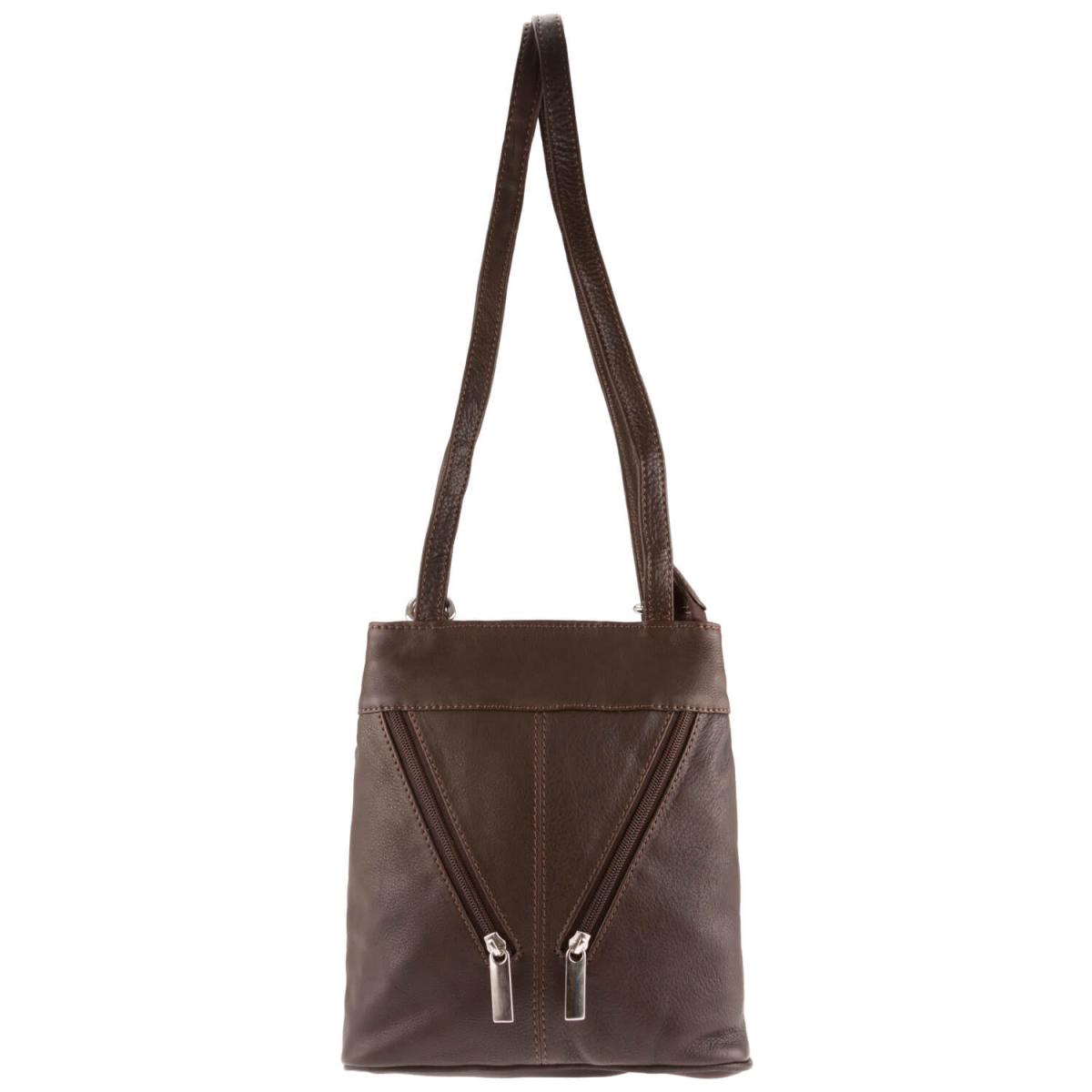 ALPENLEDER | Damen-Handtasche  MACHU PICCHU (schokobraun) 4717-s